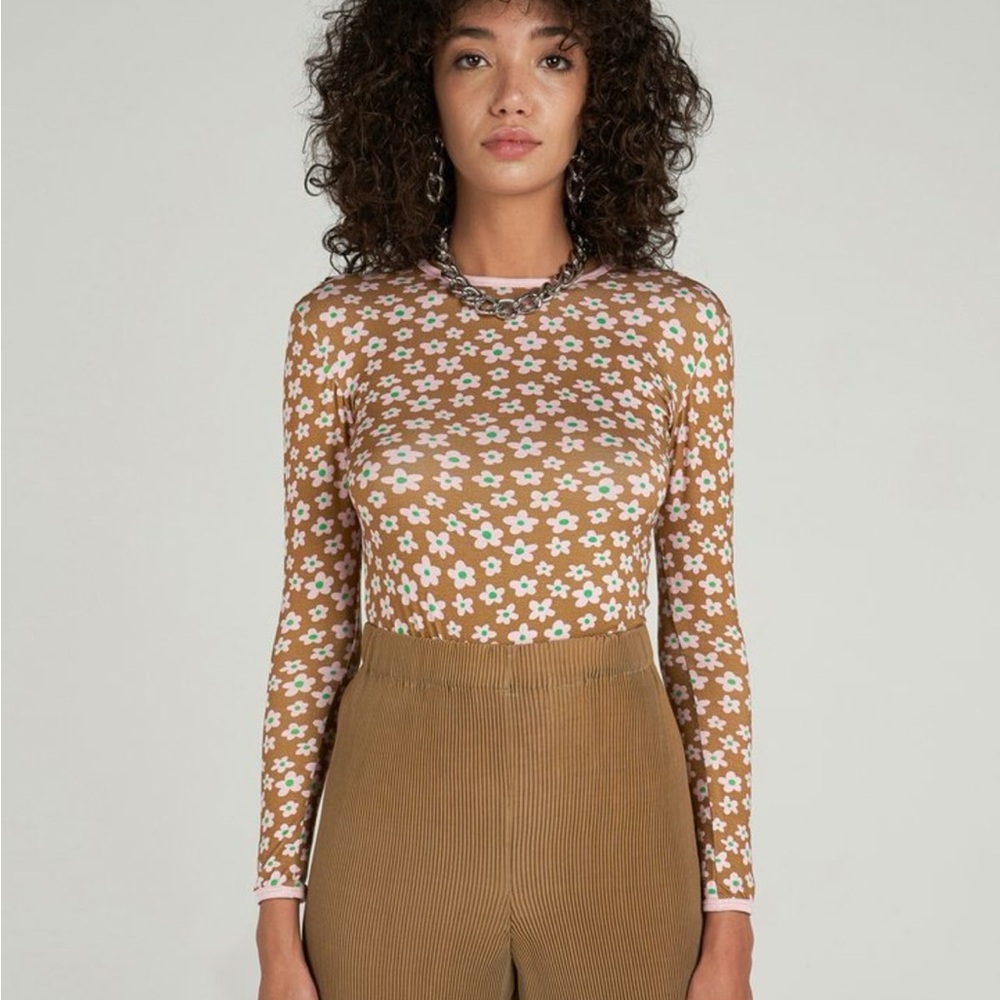 Arthur Apparel Floral Long Sleeve Top
